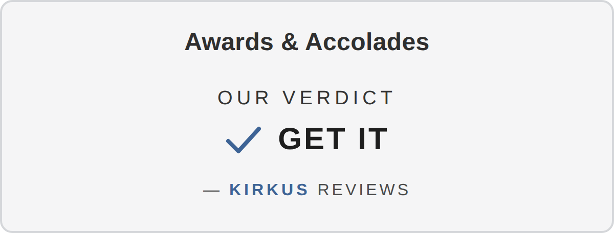 Kirkus Reviews verdict: GET IT